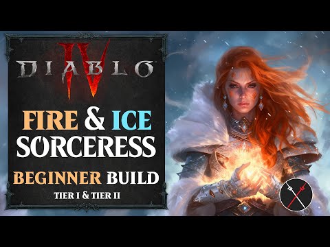 Diablo 4 Sorceress Build  - Fire & Ice Leveling Build