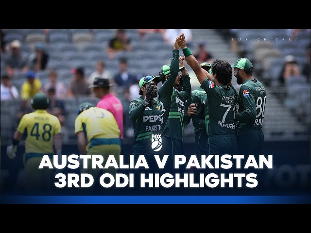 Australia v Pakistan – 3rd ODI Full Match Highlights I 10/11/24 I Fox Cricket