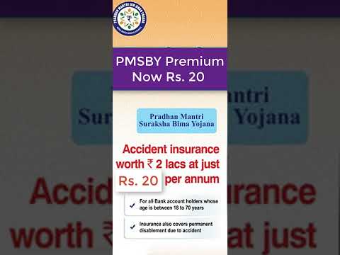 Government increased PMSBY premium from Rs 12 to Rs 20 from 1 June 2022