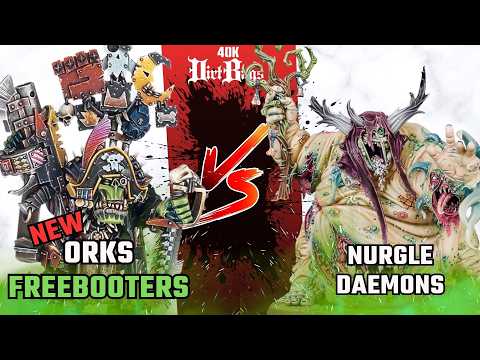 New Ork Freebooters vs Nurgle Daemons | Chapter Approved Competitive | Warhammer 40k Battle Report
