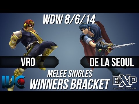 WDW 8/6/14 - Vro (Falcon) vs. De La Seoul (Marth) Melee Singles Bracket