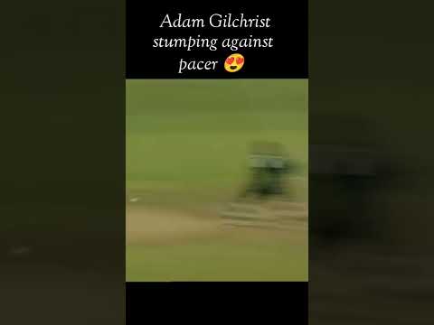 Adam Gilchrist fastest stumping on pacer