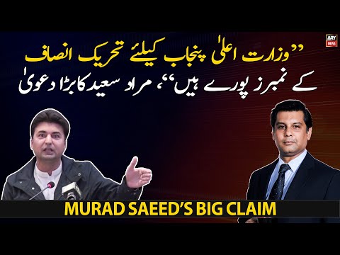 Murad Saeed made a big claim regarding CM Punjab Elections
