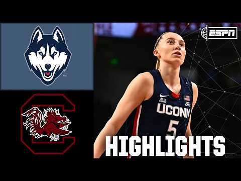 SHOCKER IN COLUMBIA 😱 UConn Huskies vs. South Carolina Gamecocks | Full Game Highlights | ESPN CBB