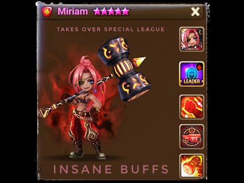 Miriam buffs are so strong! Summoners War