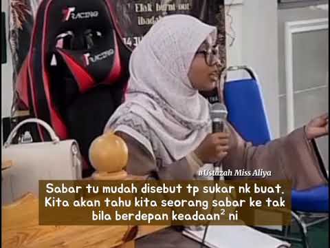 MUDAHKAH SABAR ??? - Miss Aliya #berdamaidengantakdir