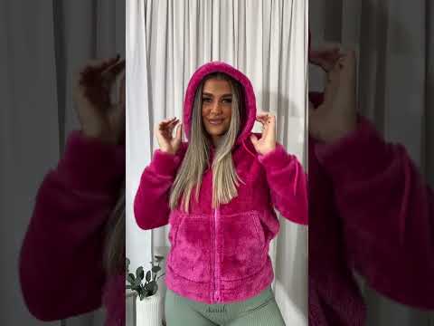 Stay Cozy and Chic with the Lauren Zip Up Faux Fur Jacket with Hood!