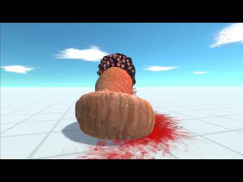 New Blade Worm Black Skin vs Giant Invertebrates - Animal Revolt Battle Simulator