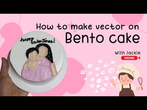 CAKE ART - Vector on bento cake by Jackie