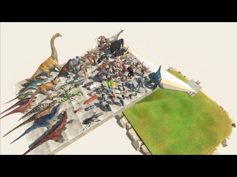 ALL UNITS FALLING INTO QUICKSAND - ARBS - Animal Revolt Battle Simulator