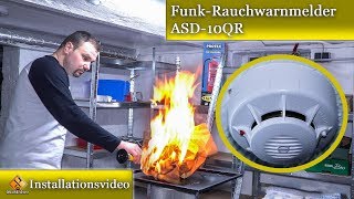 Funk Rauchwarnmelder - ASD-10QR / Installation, Vernetzung & Test