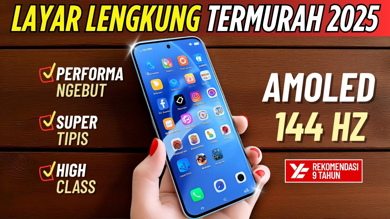 Rasa Flagship‼️ 5 HP LAYAR LENGKUNG TERMURAH [1 - 3 JUTA] 2025