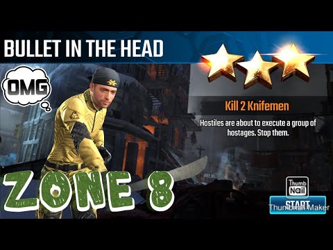 Bullet in the head, Sniper Strike Special Ops mission #24- Nuclear Winter (rifle/zone 8)