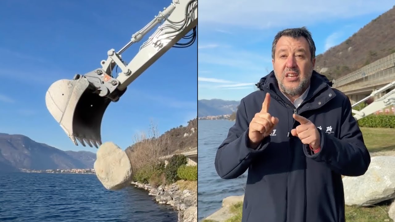 SALVINI: " SUL LAGO, TRA I PANORAMI PIÙ BELLI D’ITALIA NASCE LA CICLOVIA DI LECCO"