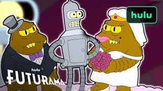Hulu Futurama | Lrrr and Ndnd's Wedding Vow Renewal
