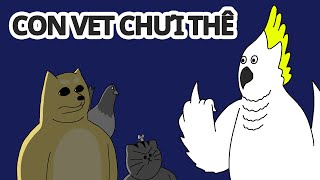 [Mấy Đứa Bạn Cầm Thú] CON VẸT CHỬI THỀ | hoạt hình bựa hàn quốc jjaltoon | Việtnam