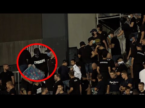 "Grobari" se tajno provlače i vade baklje iz šteka: Snimljen mangupluk navijača na večitom derbiju