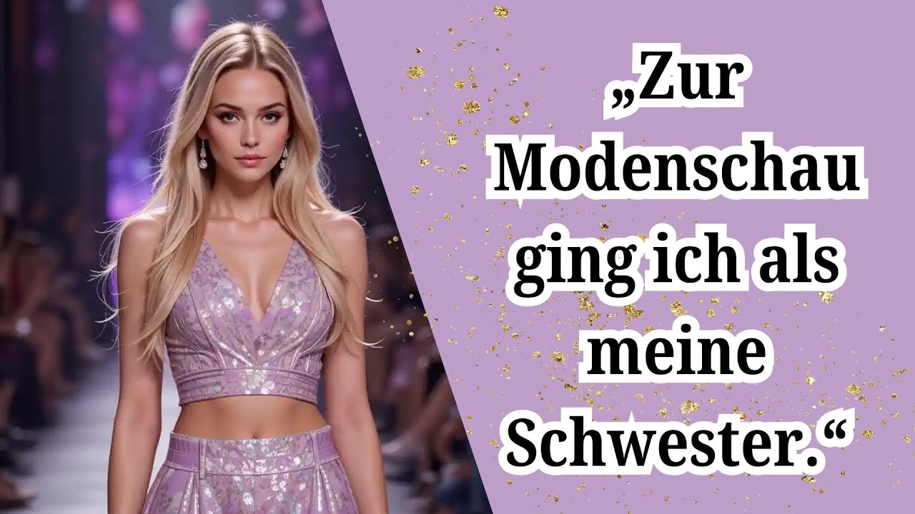 Ich habe mich für eine Modenschau als meine Schwester verkleidet