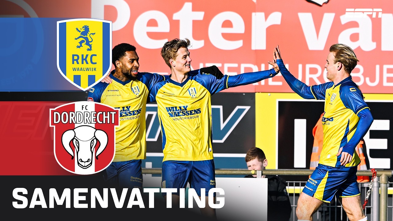 RKC Waalwijk vs Dordrecht Highlights
