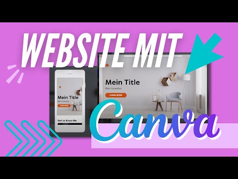 Kostenlose Website erstellen mit Canva in 10 Minuten | Tutorial (deutsch)