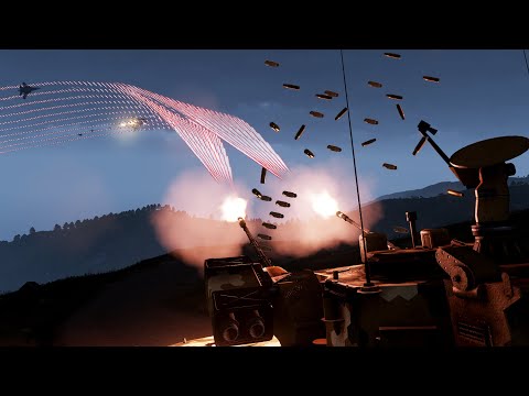 Anti-Air Tank vs Fighter Jet & A-10 - Anti-Aircraft Vehicle in Action - AA Missile - Simulation