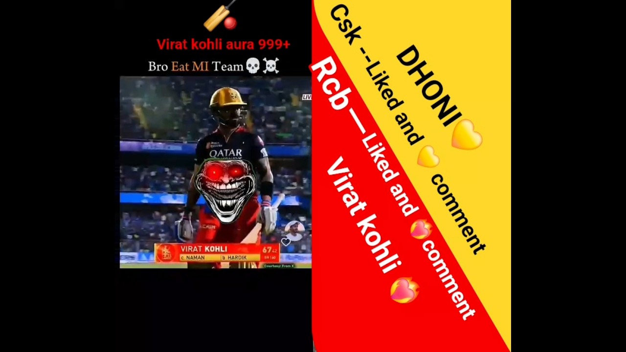 Virat kohli aura 999+ | rcb vs csk....#ipl2026 #viral #viratkohli #msdhoni #royalchallengerbangalore