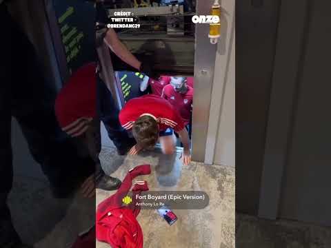 6 joueurs de Brest sont restés bloqués dans l’ascenseur avant la rencontre face au Havre ! 😅 #foot