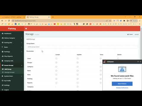 Parking Management in PHP Application Projects