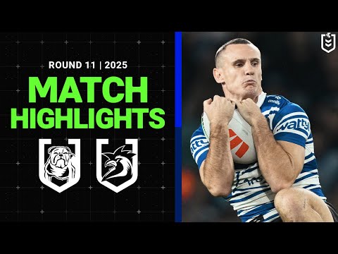 NRL Highlights | NRL Match Highlights 2025 | Bulldogs v Roosters | Round 11
