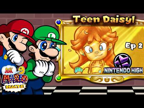 💚🧡Teen Daisy! - Nintendo High📺Ask Mario Reacts