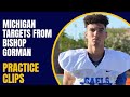Practice Clips Of Top Michigan Targets From Bishop Gorman!! | #GoBlue