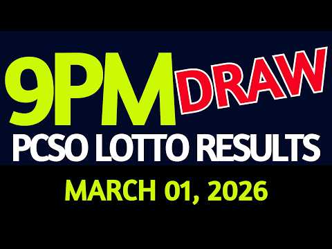 Lotto Result Today 9pm draw March 01, 2026 Sunday PCSO