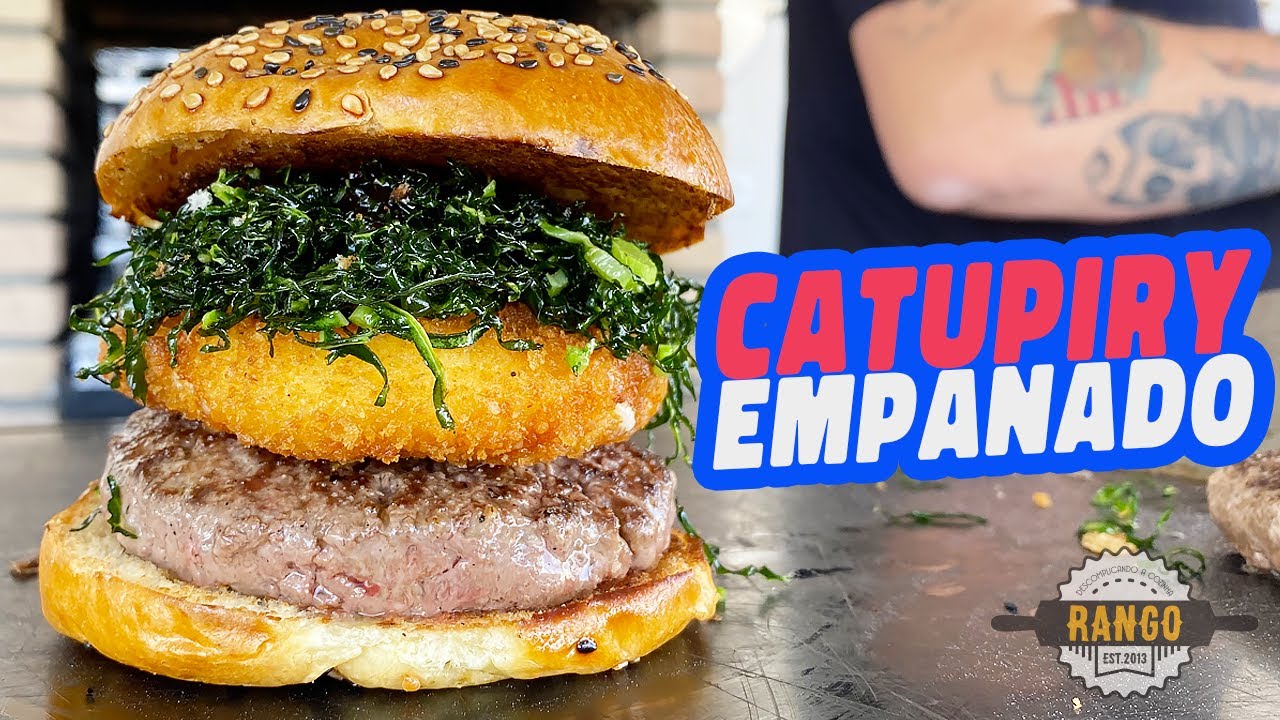 Como fazer Catupiry Empanado - Hambúrguer com catupiry frito