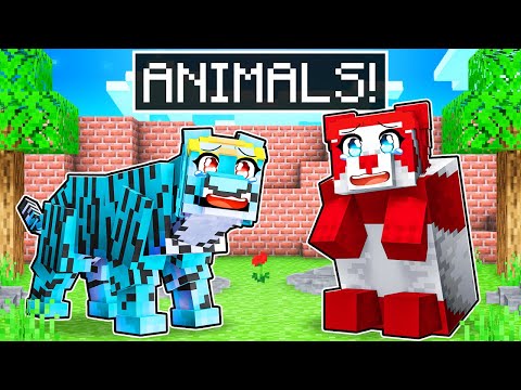 We Turned Into ANIMALS In Minecraft!