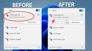 Fix No Internet, Secured Error - WiFi Connected but No Internet on Windows 11/10