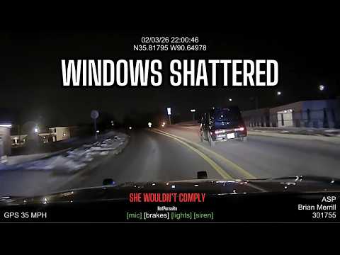 Dashcam Shows Nissan Cube Failing to Yield as Multi-Agency Pursuit Moves Through Jonesboro