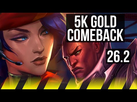 CAITLYN & Karma vs LUCIAN & Braum (ADC) | 5k gold comeback, 48K damage | KR Master | 26.2