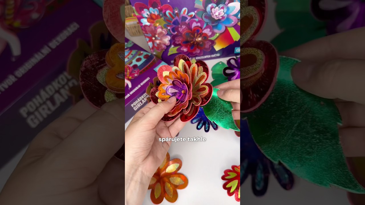 DIY sady od Albi - Jak si vyrobit svítící květinovou girlandu