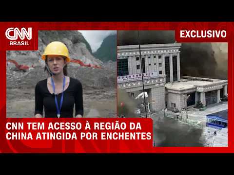 Exclusivo: veja como ficou a região da China após fortes chuvas e inundações | CNN AGORA
