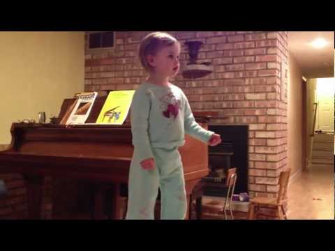 Isla dancing to her favorite Pink Floyd song