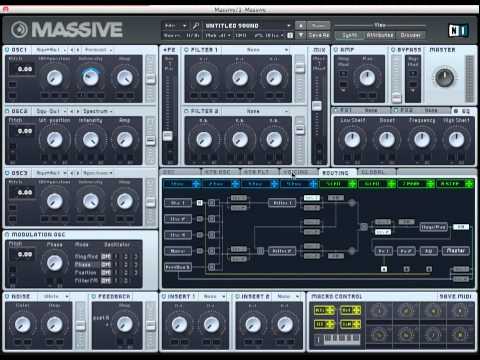 Skrillex Synth Tutorial - Hey Sexy Lady - NI Massive How to