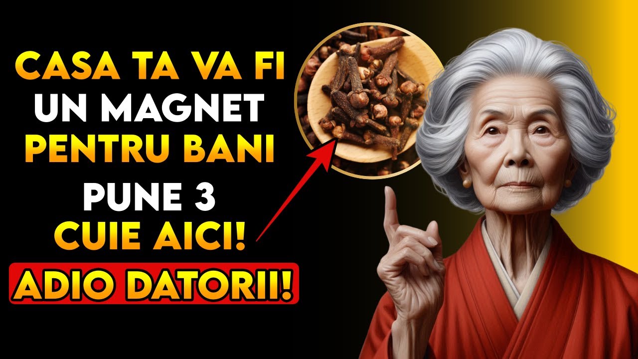 FĂ-O ACUM! PUNEȚI 3 cuișoare ÎN ACEST LOC ACUM și BANII vor veni din abundență