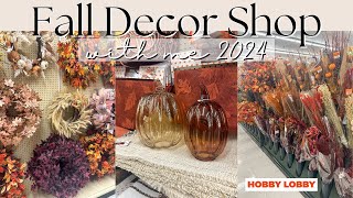 FALL DECOR 2024 | Shop With Me | Fall Hobby Lobby Decor | Fall Shopping
