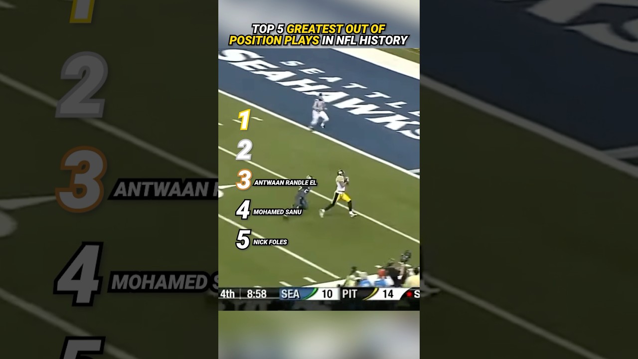 Greatest Out Of Position Plays in NFL History #shorts