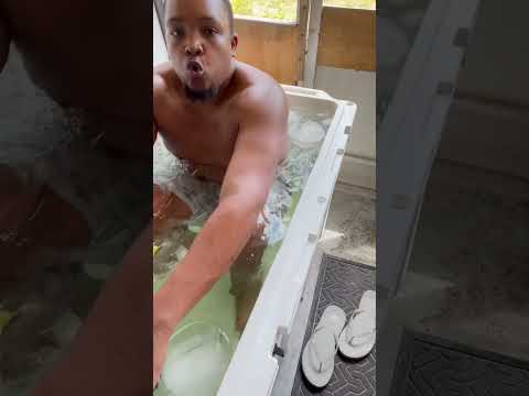 Day 5 Ice Bath Cold Plunge using Grizzly 400 quart Cooler, Wim Hof style