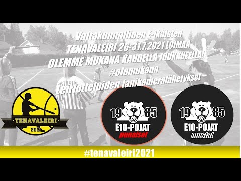 Tenavaleiri2021: JoMa pun vs Pesäkarhut e10 mustat, fanikamera
