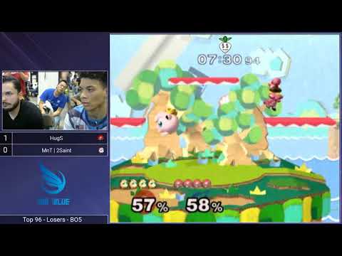 Shine 2017 SSBM - HugS (Samus) vs. MnT | 2Saint (Jigglypuff) - Melee Top 96 LR3