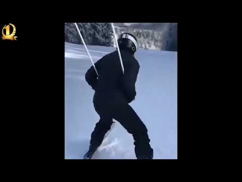 Suad uči da skija - Medo je tamo