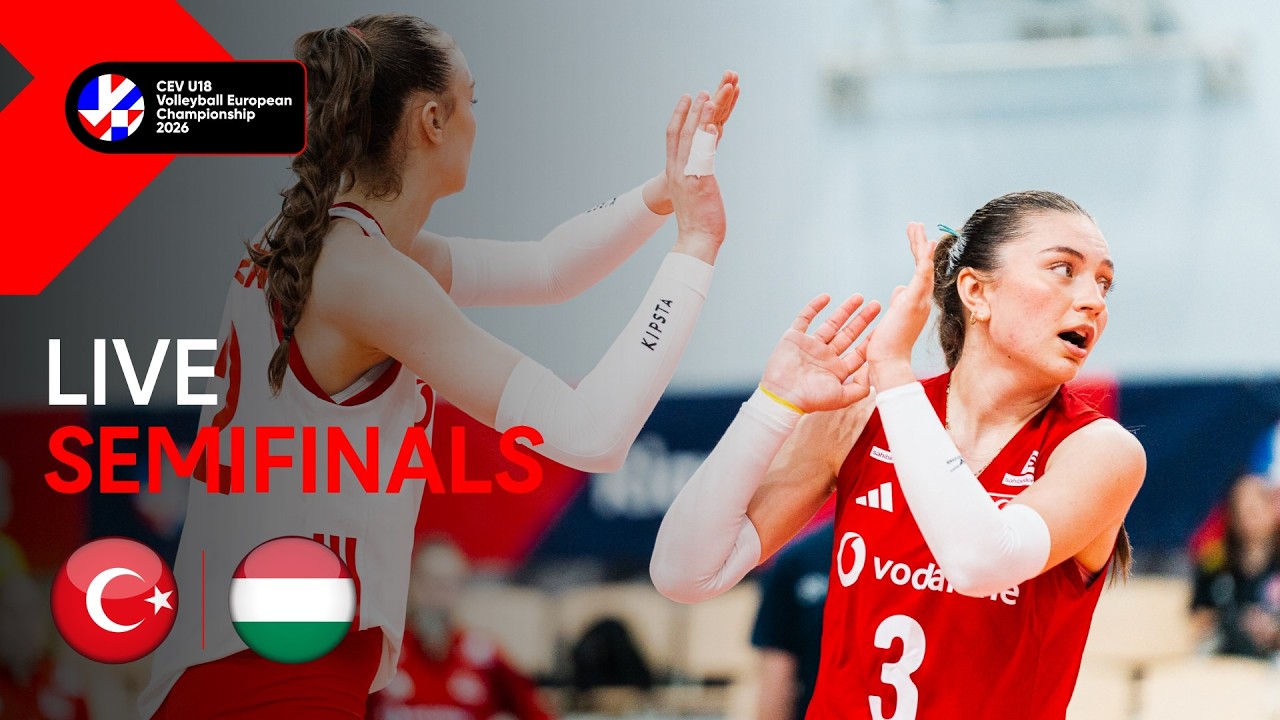 LIVE | Türkiye vs. Hungary | CEV U18 Volleyball European Championship 2026 | Women