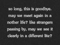 10 Years-So long goodbye 